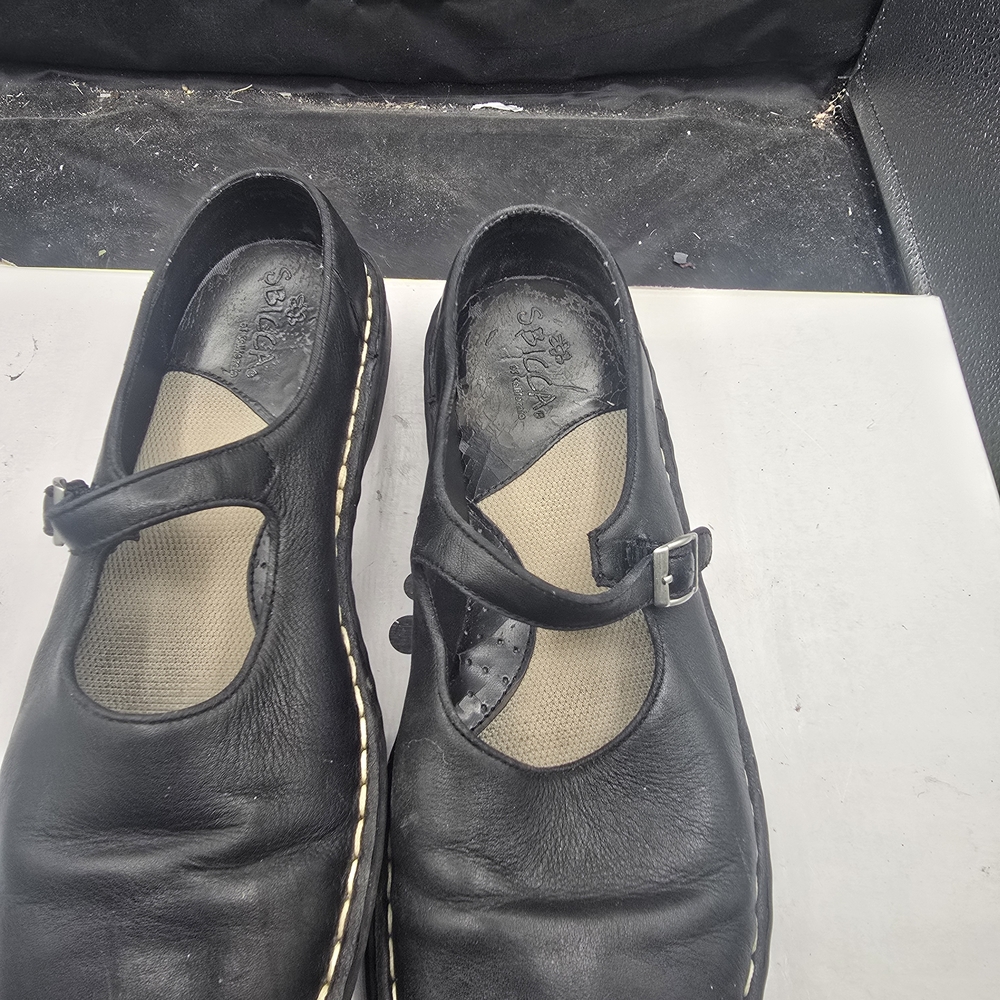 Sbicca Black Flats with Buckle